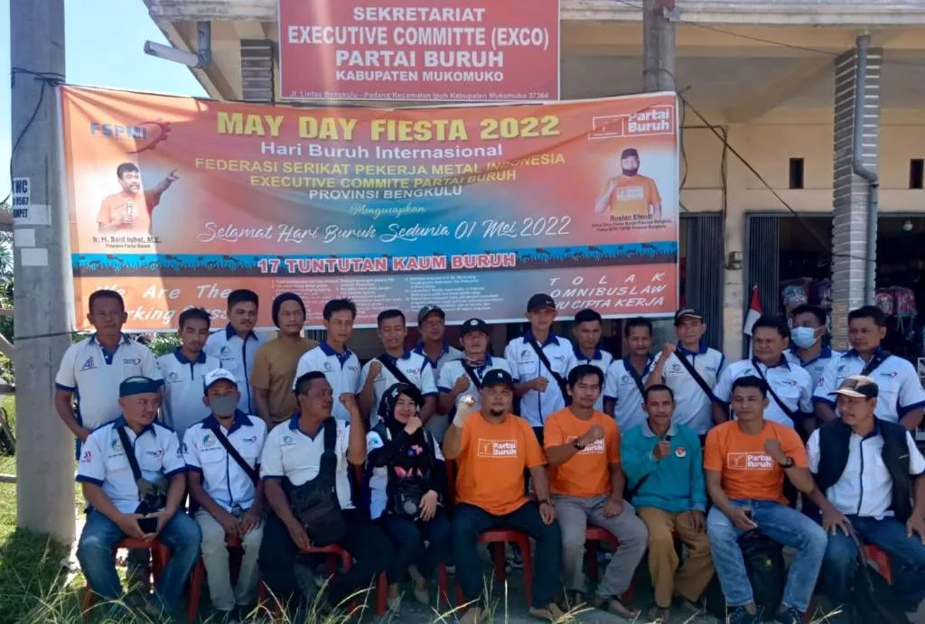 Gelar May Day, FSPMI dan EXCO Bengkulu Sosialisasi 17 Tuntutan