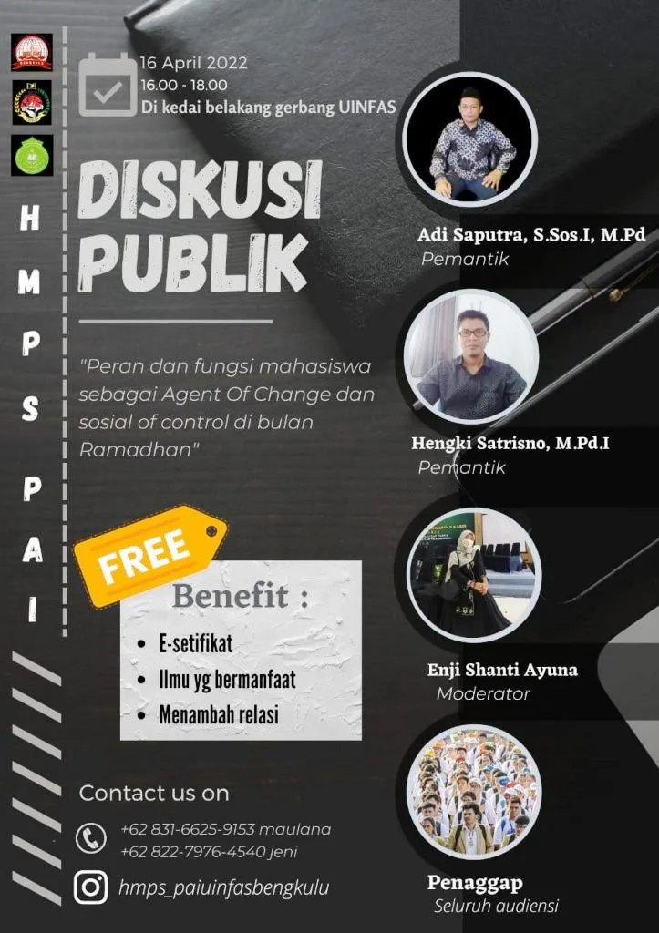 HMPS-PAI UIN FAS Bengkulu Gelar Diskusi Publik