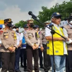 Kakorlantas Polri dan Tiga Menteri Lepas One Way Nasional