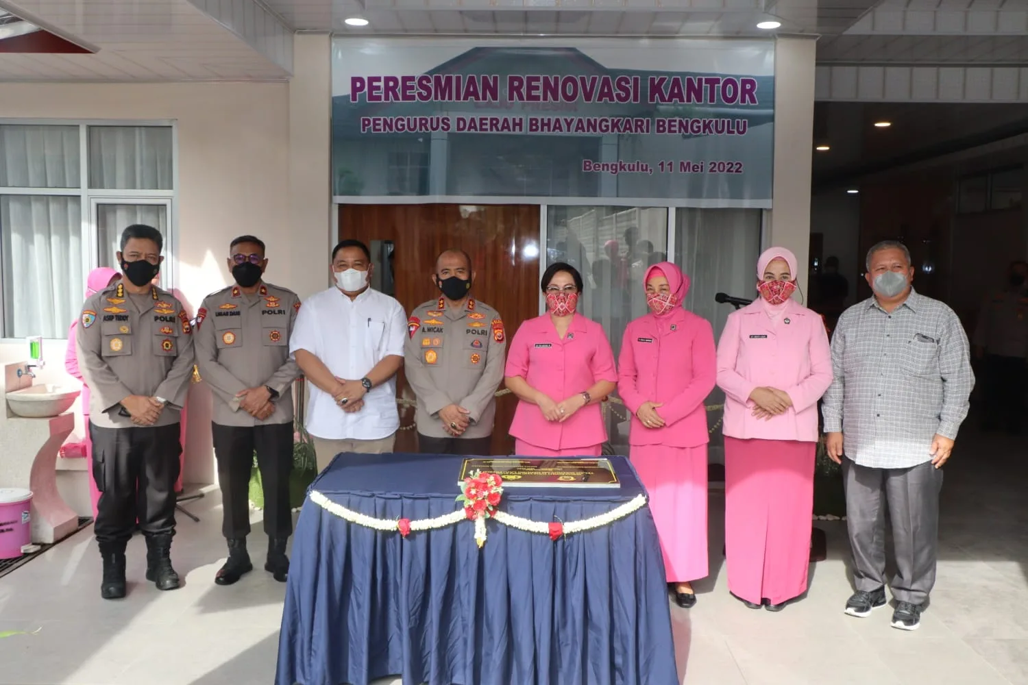 Kapolda Bengkulu Resmikan Renovasi Gedung Bhayangkari Bengkulu