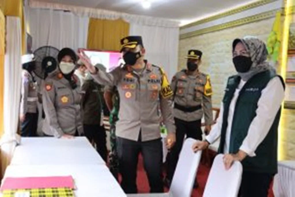 Kapolres Batu dan Wali Kota Dewanti Cek Pos Pam Mudik Lebaran