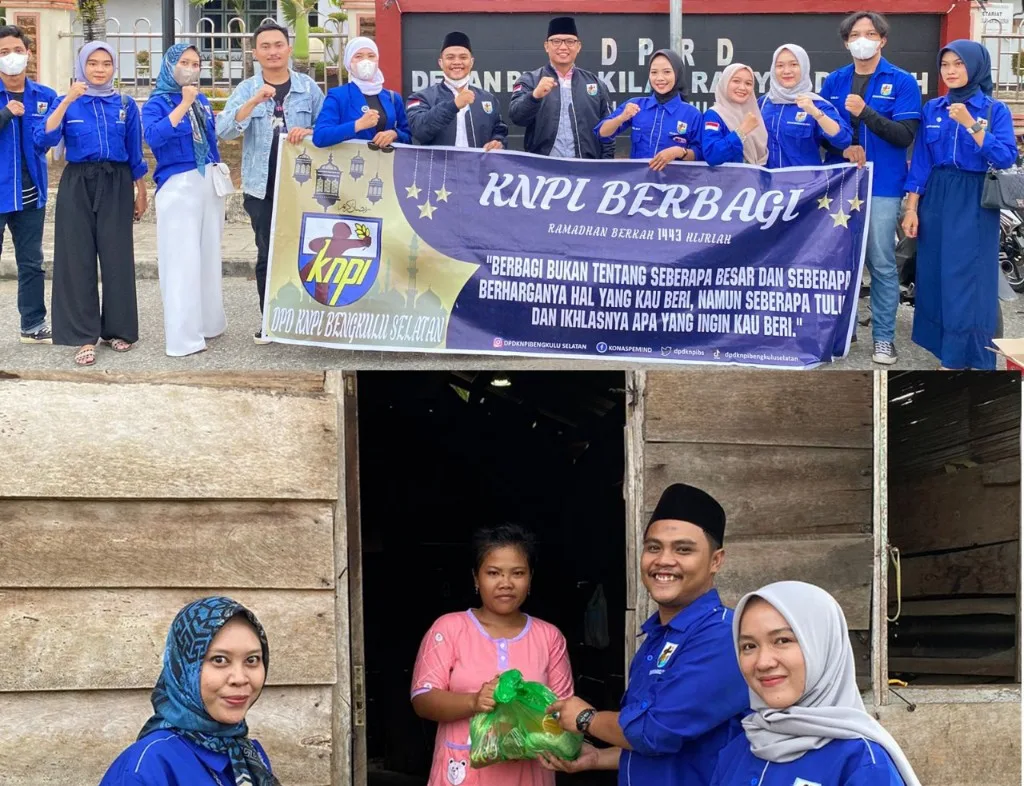 KNPI Bengkulu Berbagi Sasar Pesantren di Kedurang dan Warga Sekitar