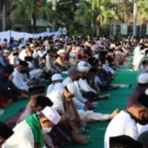 Polres Batu Gelar Sholat Ied 1443H