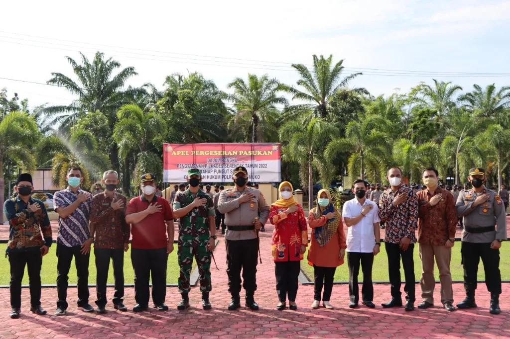 Polres Mukomuko Gelar Apel Serpas Persiapan Pilkades