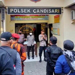 Polsek Candisari Gelar Apel Pengamanan Malam Takbiran