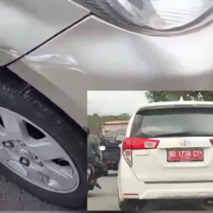 Senggol Pengendara Lain, Mobil Dinas Dari Bengkulu Tancap Gas