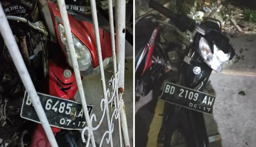 Warga Teluk Segara Temukan 4 Motor Tak Bertuan