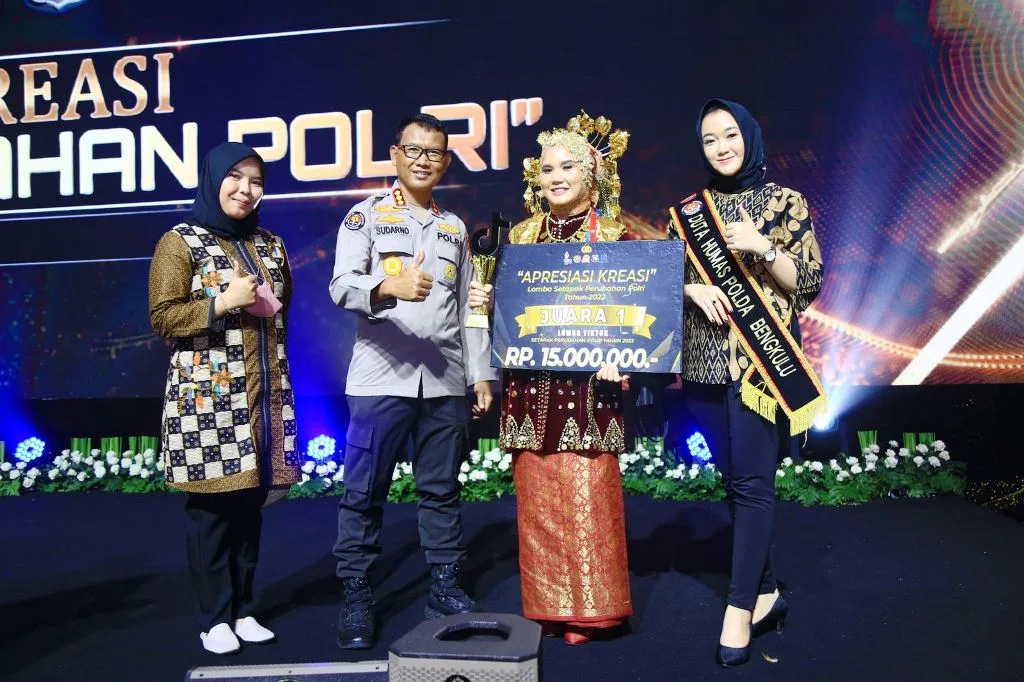 Bidhumas Polda Bengkulu Raih Juara 1 Lomba Setapak Perubahan Polri