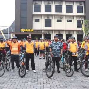 Fun Bike Polres Demak, Meriahkan Hari Bhayangkara Ke-76
