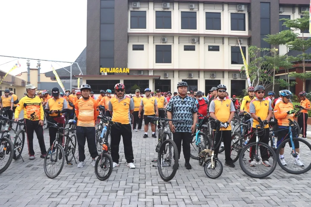 Fun Bike Polres Demak, Meriahkan Hari Bhayangkara Ke-76