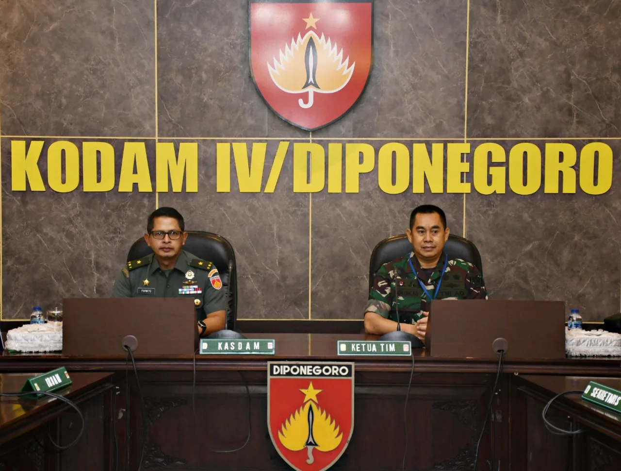 Kasdam IV/Diponegoro Pimpin Taklimat Awal Pengawasan Post Audit Itjenad 2022 