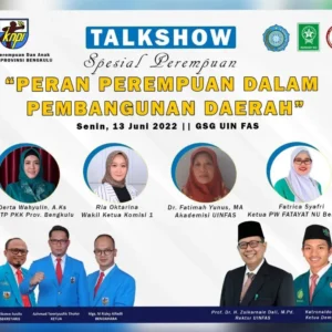 Konsep Women In Development, Talkshow Spesial Perempuan Akan Digelar di UIN Bengkulu Konsep Women In Development, Talkshow Spesial Perempuan Akan Digelar di UIN Bengkulu