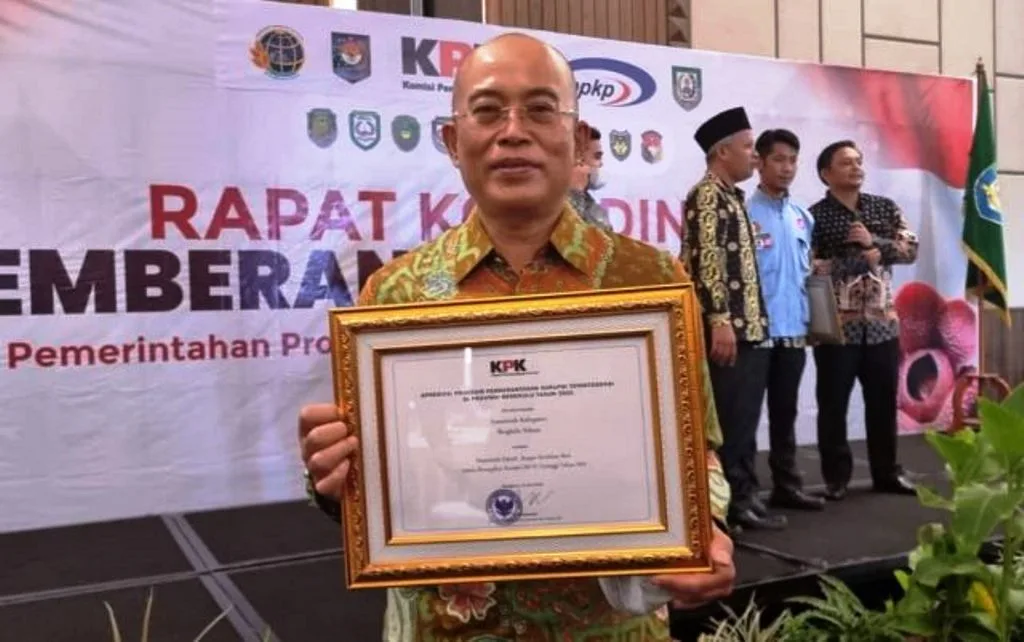 Pemkab BS Raih Penghargaan Pencegahan Korupsi Tertinggi Tahun 2021 dari KPK