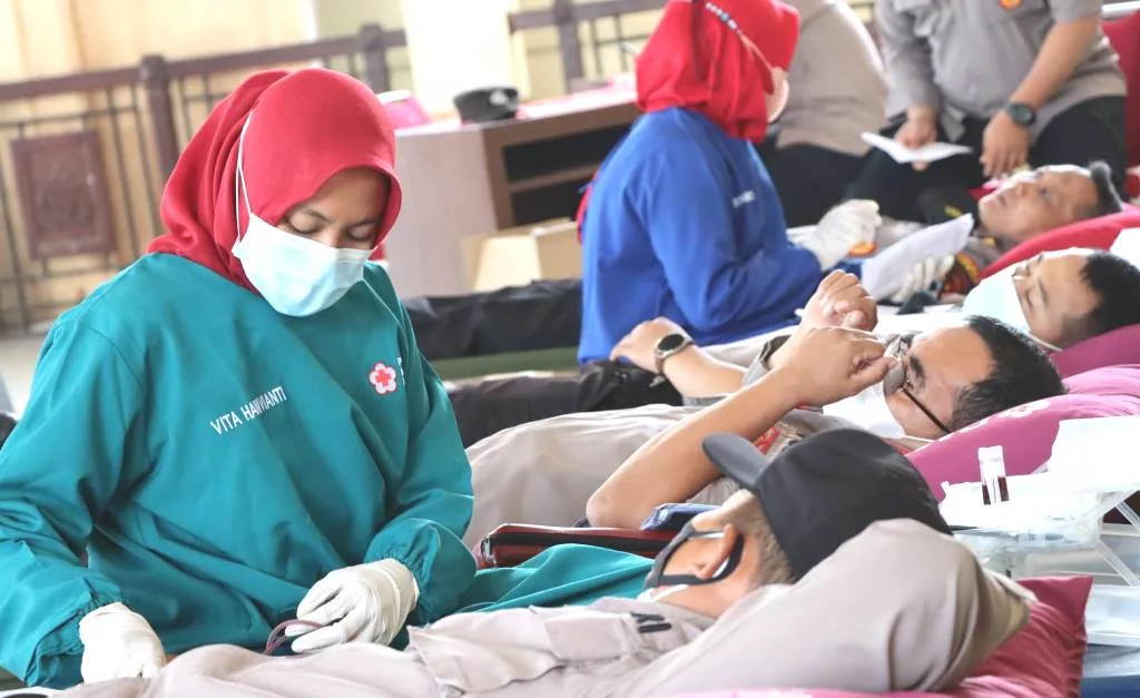 Polres Demak Gelar Donor Darah Jelang Hari Bhayangkara Ke-76