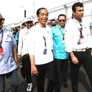 Presiden Jokowi Nonton Formula E
