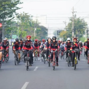 Semarak HUT Bhayangkara ke-76, Polda Jateng Gelar Sepeda Gembira