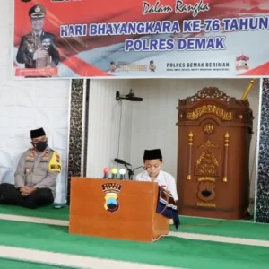 Semarakkan Hari Bhayangkara Ke-76, Polres Demak Gelar Lomba MTQ