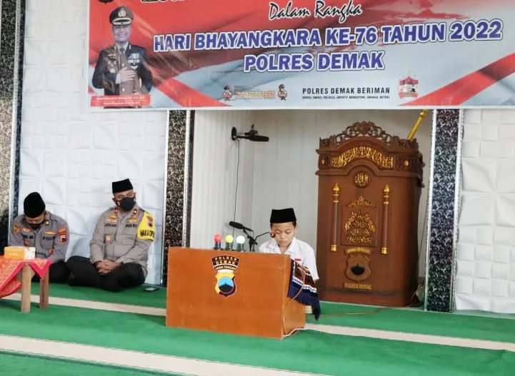 Semarakkan Hari Bhayangkara Ke-76, Polres Demak Gelar Lomba MTQ