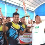 Tim Cabdin II Kabupaten Demak Juarai Turnamen Bola Voli Kapolres Cup