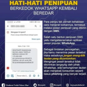Waspada Penipuan Modus Mengaku dari Pihak WhatsApp