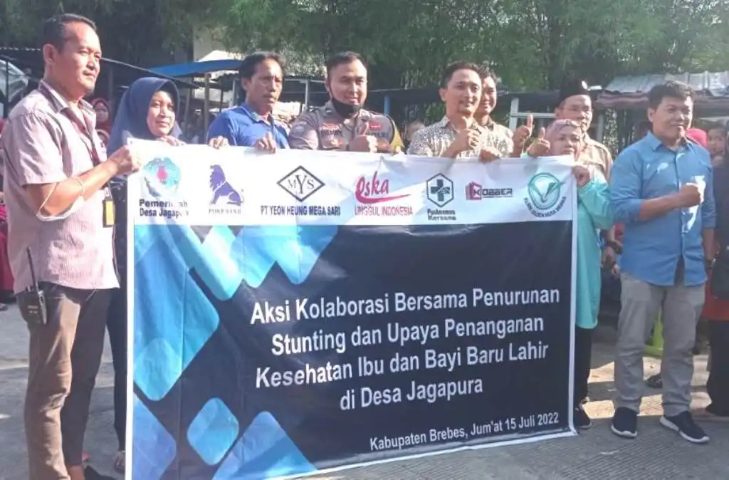 Aksi Kolaborasi Penurunan Stunting di Desa Jagapura Brebes
