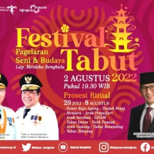 Bakal Dihadiri Sandiaga Uno, Ini Jadwal Lengkap Festival Tabut Bengkulu