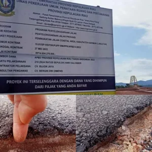 Banyak Dugaan Proyek Pengaspalan Asal Jadi, Kajagung RI Diminta Turun Ke Karimun