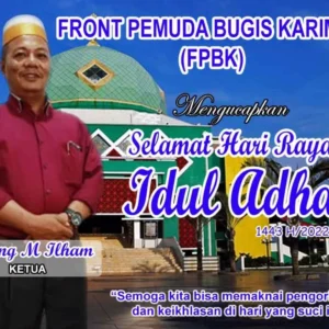 Front Pemuda Bugis Karimun Mengucapkan Selamat Hari Raya Idul Adha 1443H/2022M