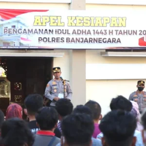Hadapi Hari Raya Idul Adha, Polres Banjarnegara Apel Kesiapan Pengamanan