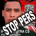 Ipen Saputra STOP PERS Wartawan Satujuang Wilayah Kab Mukomuko dan Bengkulu Utara