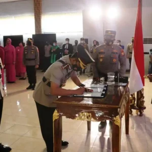 Kapolda Bengkulu Agung Wicaksono Pimpin Sertijab Mutasi Jabatan