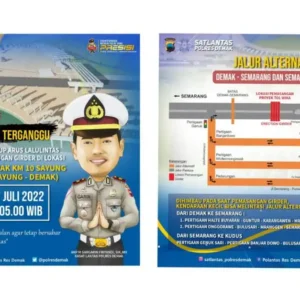 Siapkan Jalur Alternatif, Polres Demak Antisipasi Kemacetan Pemasangan Girder