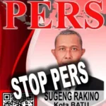 Sugeng STOP PERS Wartawan Satujuang Wilayah Kota Batu
