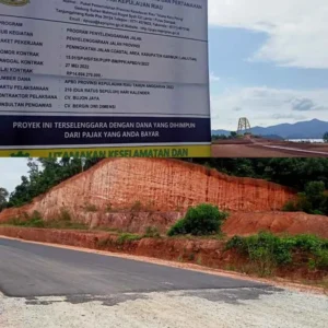 Viral di Beritakan, Plank Proyek Belasan Miliar “Menghilang” Viral di Beritakan, Plank Proyek Belasan Miliar “Menghilang”