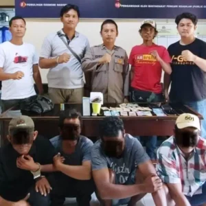 4 Orang Diringkus Polisi Saat Berjudi