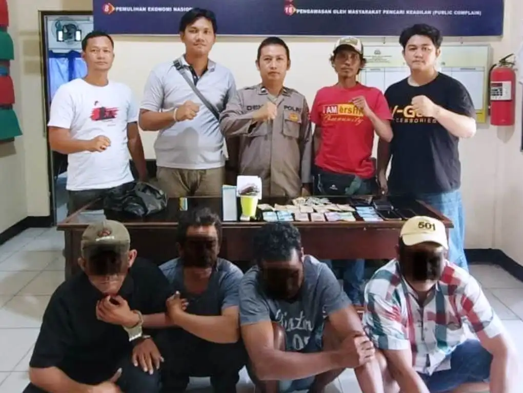 4 Orang Diringkus Polisi Saat Berjudi
