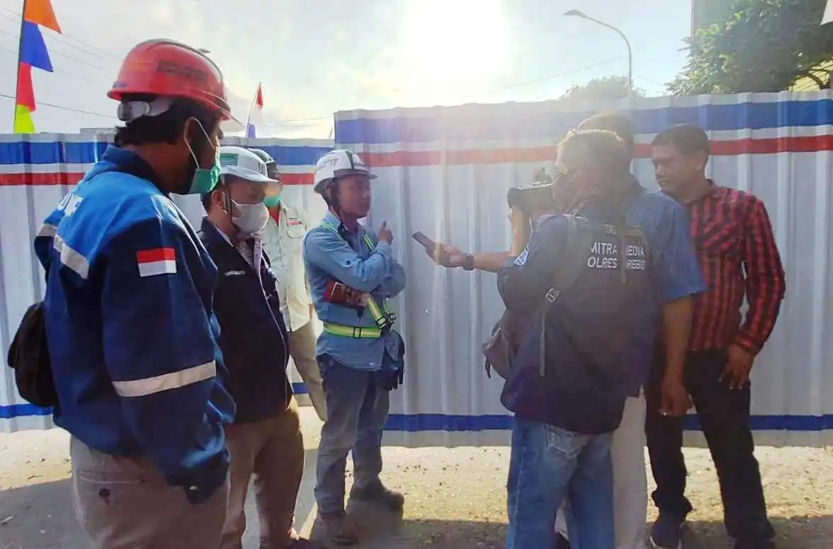 Aktivis GMBI Brebes Cek Cok dengan Supervisor Proyek Jembatan Kali