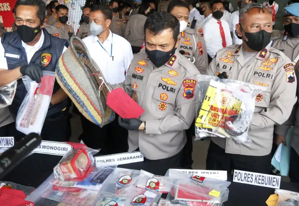 Dalam Sehari, Polda Jateng Ungkap 112 Kasus Judi dan 256 Tersangka