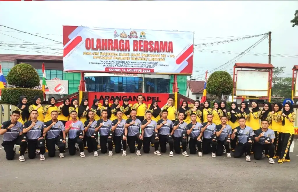 Jelang Hari Polwan, Polres Rejang Lebong Gelar Fun Games dan Olah Raga Bersama  