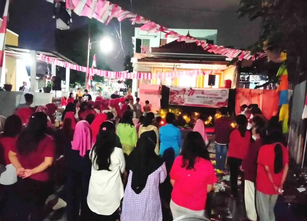 Kemeriahan Malam Tirakatan Warga Candi Persil Peringati HUT RI ke-77