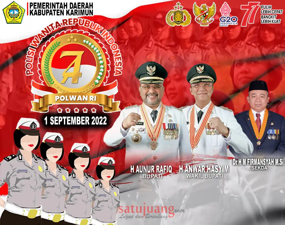Pemerintah Daerah Kabupaten Karimun Mengucapkan Selamat Hari Polwan Ke 74