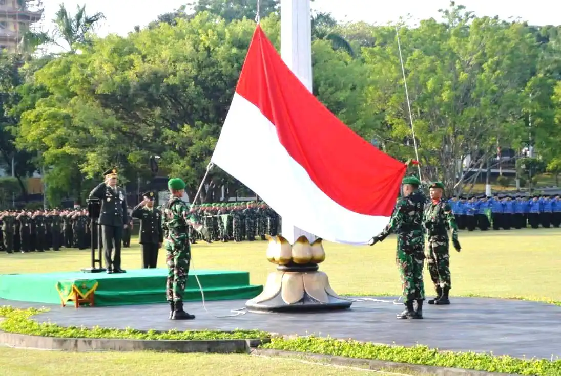 Peringati HUT Ke- 77 Kemerdekaan Republik Indonesia, Kodam IV/Diponegoro Gelar Upacara