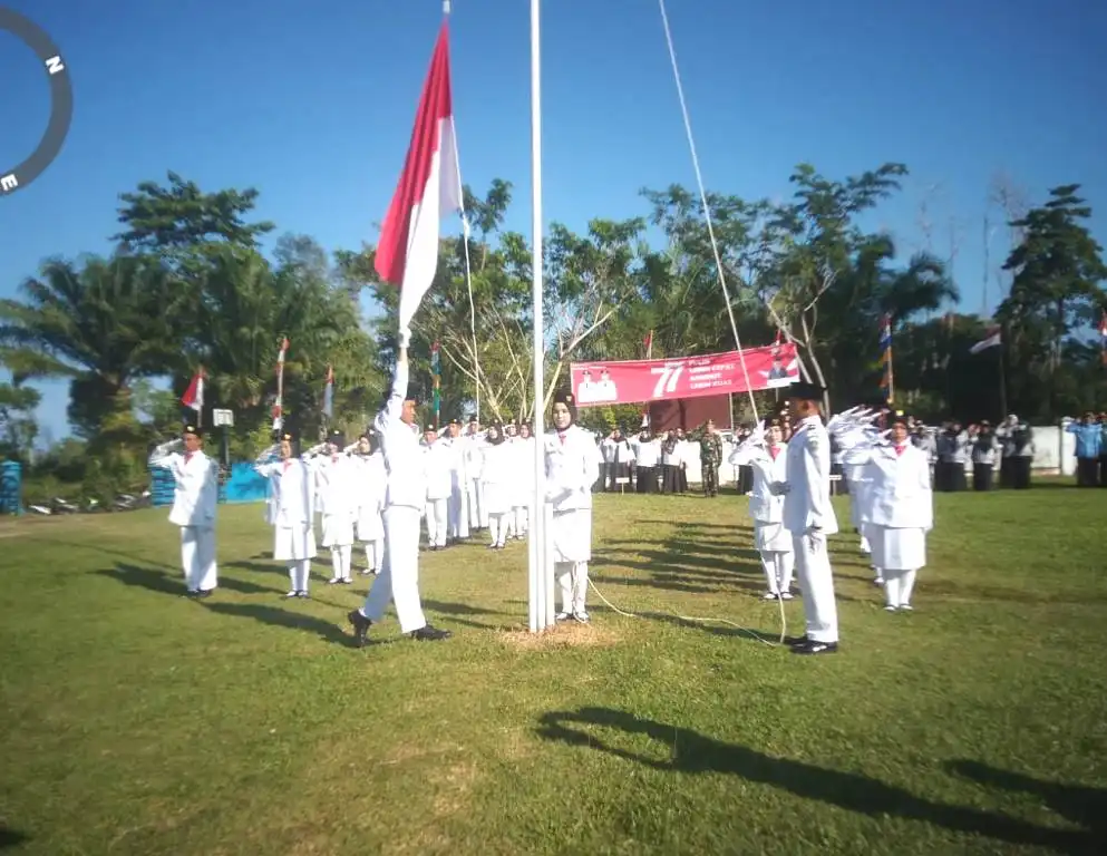 Peringati HUT Kemerdekaan RI, Kecamatan Tetap Gelar Upacara Bendera