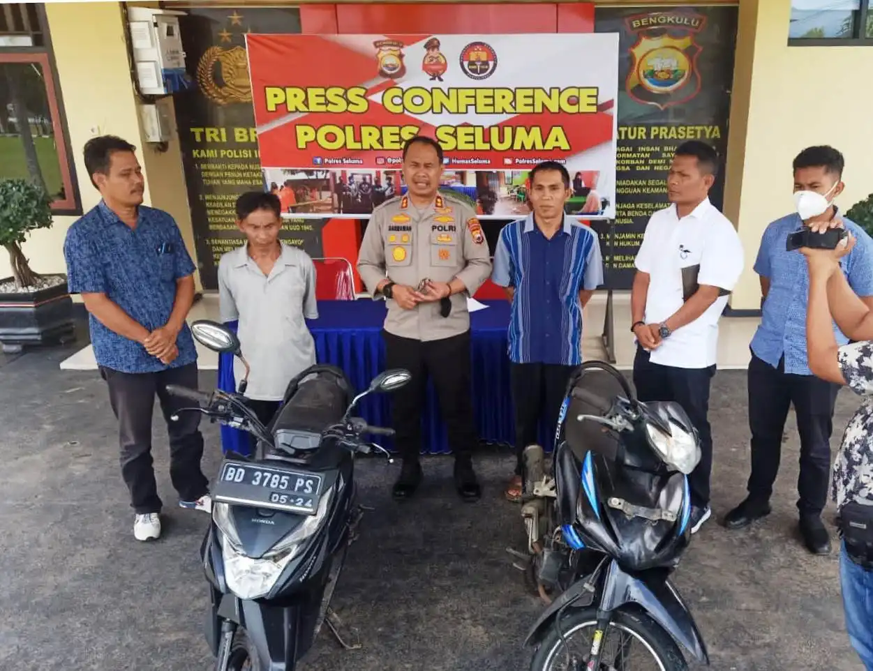 Polres Seluma Serahkan 2 Unit Sepeda Motor Yang Dicuri ke Pemilik