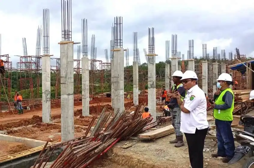 Progres Pembangunan Balai Kota Bengkulu Signifikan