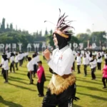 Senam dan Lomba Mewarnai Kemeriahan HUT Polwan di Polda Jateng