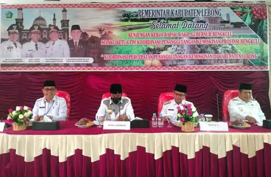 Terima Kunjungan Wagub, Pemda Lebong Koordinasi Turunkan Kemiskinan