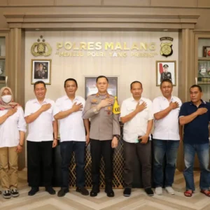 Terkait Porwanas XIII 2022, PWI Malang Raya Bersama Kapolres Gelar Audiensi