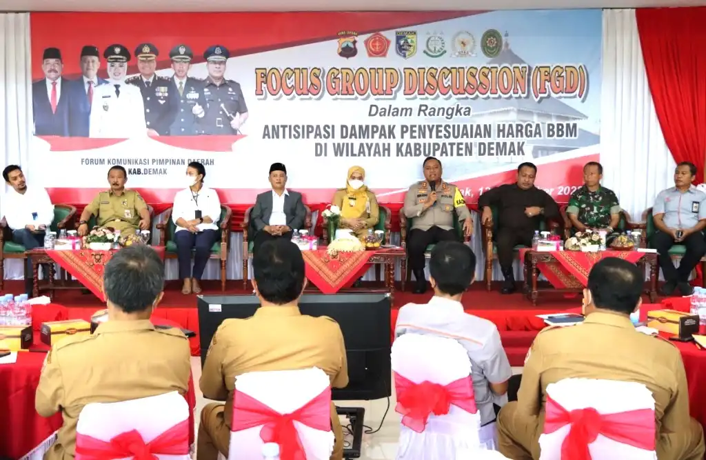 Antisipasi Gejolak Kenaikan BBM, Polres Demak Gelar FGD Bersama Forkopimda