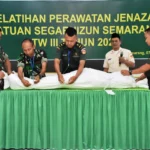 Bintaljarahdam IV/Diponegoro Gelar Pelatihan Perawatan Jenazah